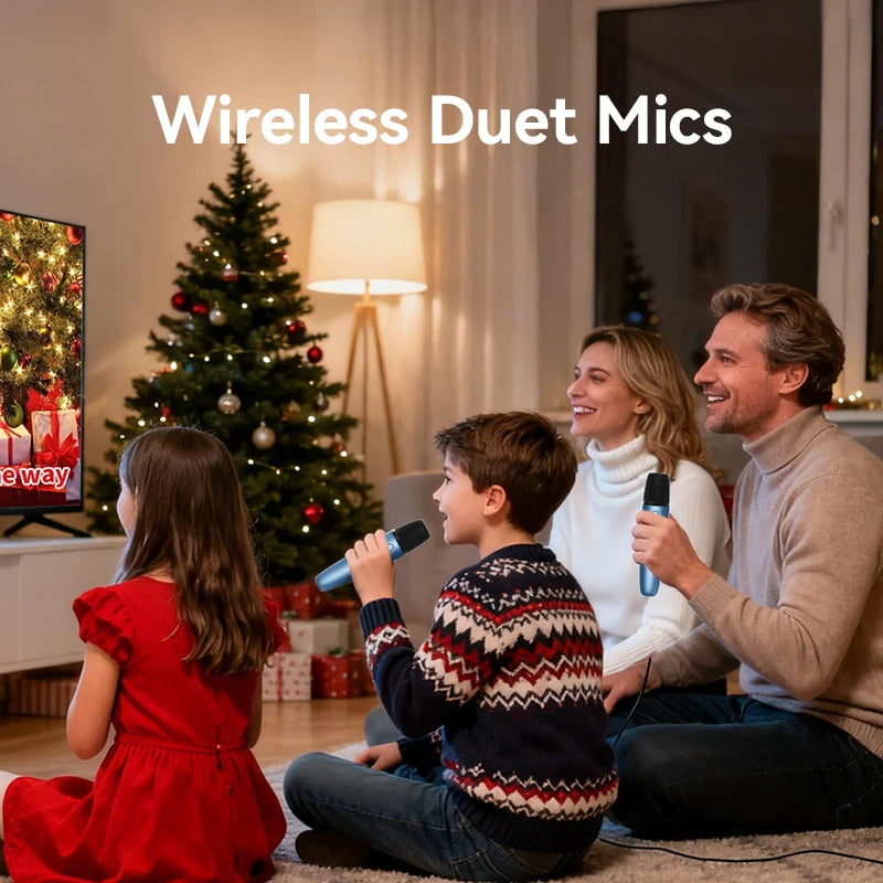 Official Samsung TV Wireless Karaoke Microphone, Puremic Rechargeable Mic with Bluetooth & AUX Receiver, Type-C Charging