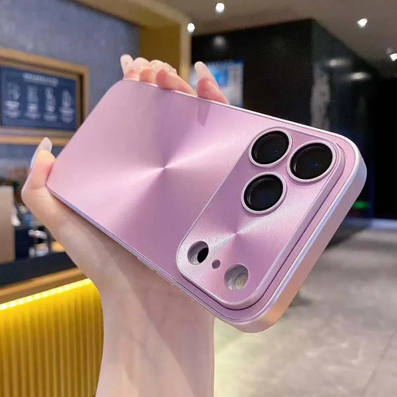 Luxury Laser Aurora CD Pattern Matte Case For iPhone 17 Pro Max 17 Air 16 15 14 Shockproof Armor Hard Cover