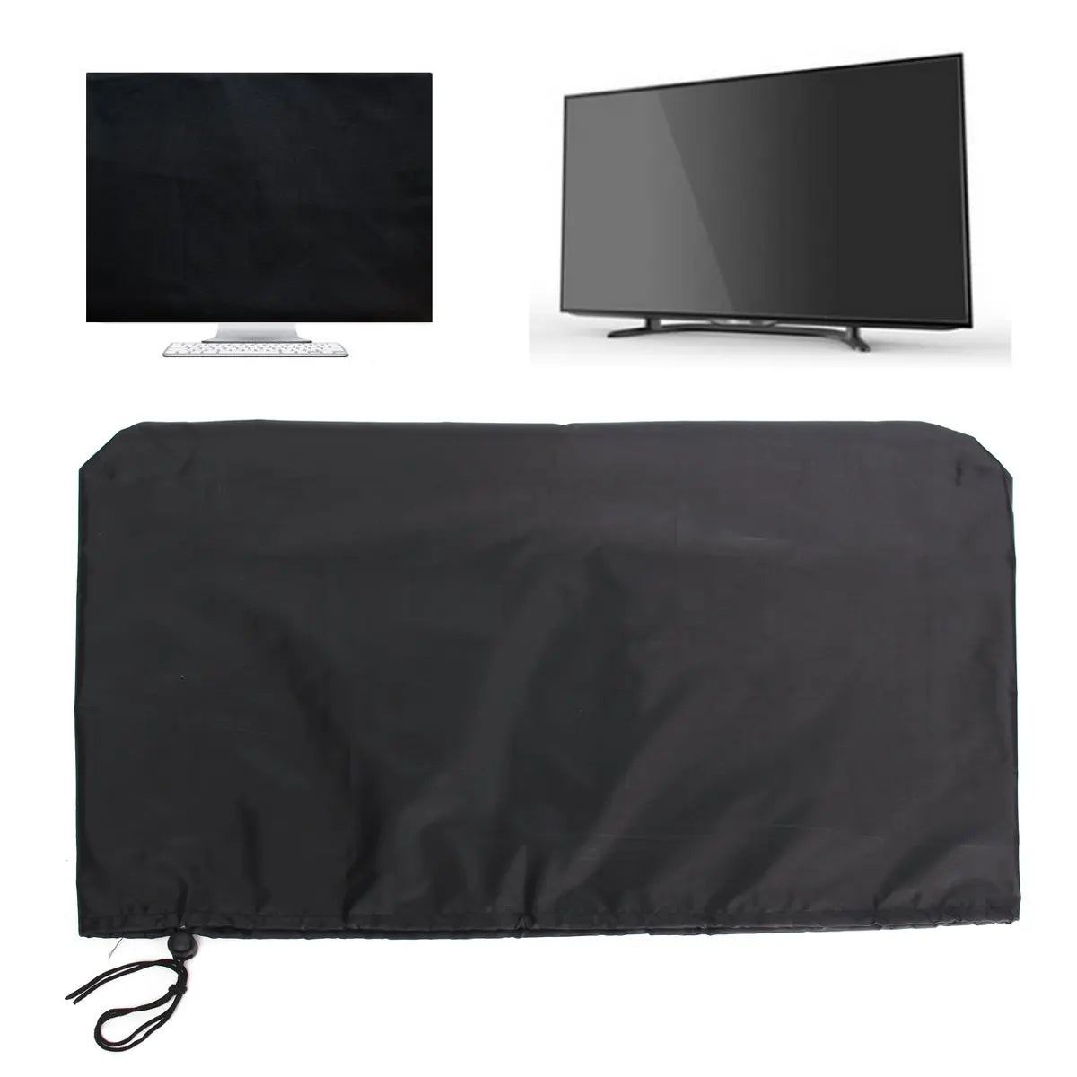 Waterproof Monitor Dust Cover for PC LCD TV Computer Screen Protective Polyester Cover 20-34 Inch