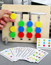 Montessori Wooden Toys Double-sided Matching Games for s 2 3 4 Years Logic Thinking Training Activity Board  Wooden Toys