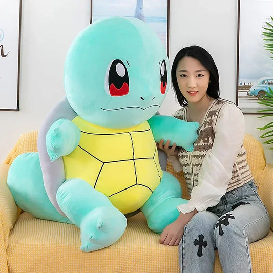 Kawaii Squirtle Plush Toy 60 cm Soft Stuffed Doll Pillow