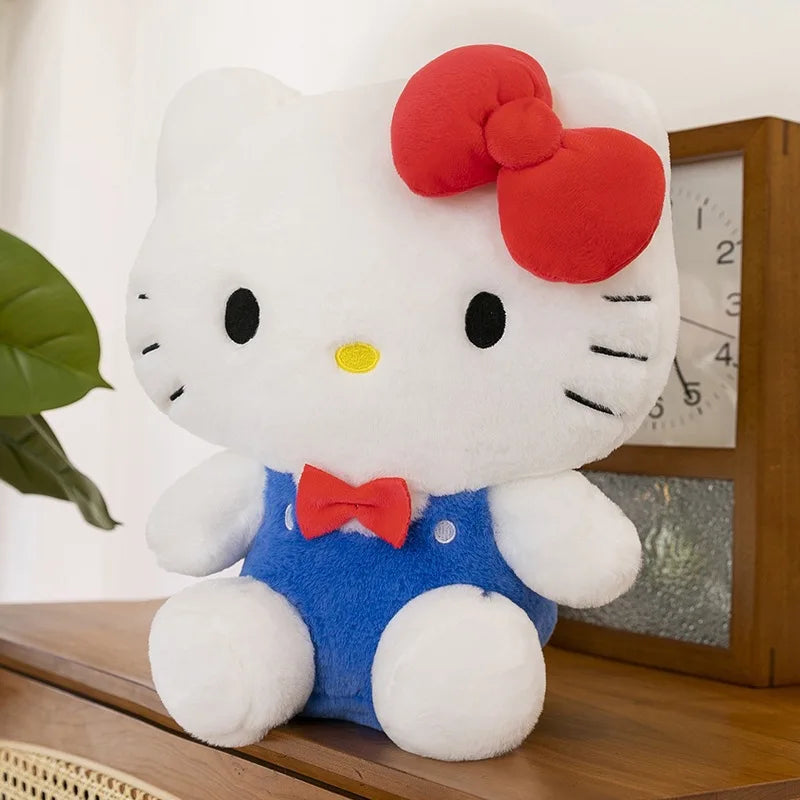 Kawaii Hello Kitty Plush Toy Sanrio Cute Hello Kitty Stuffed Doll for Kids Birthday Gift Valentine Present for Girls Soft Doll