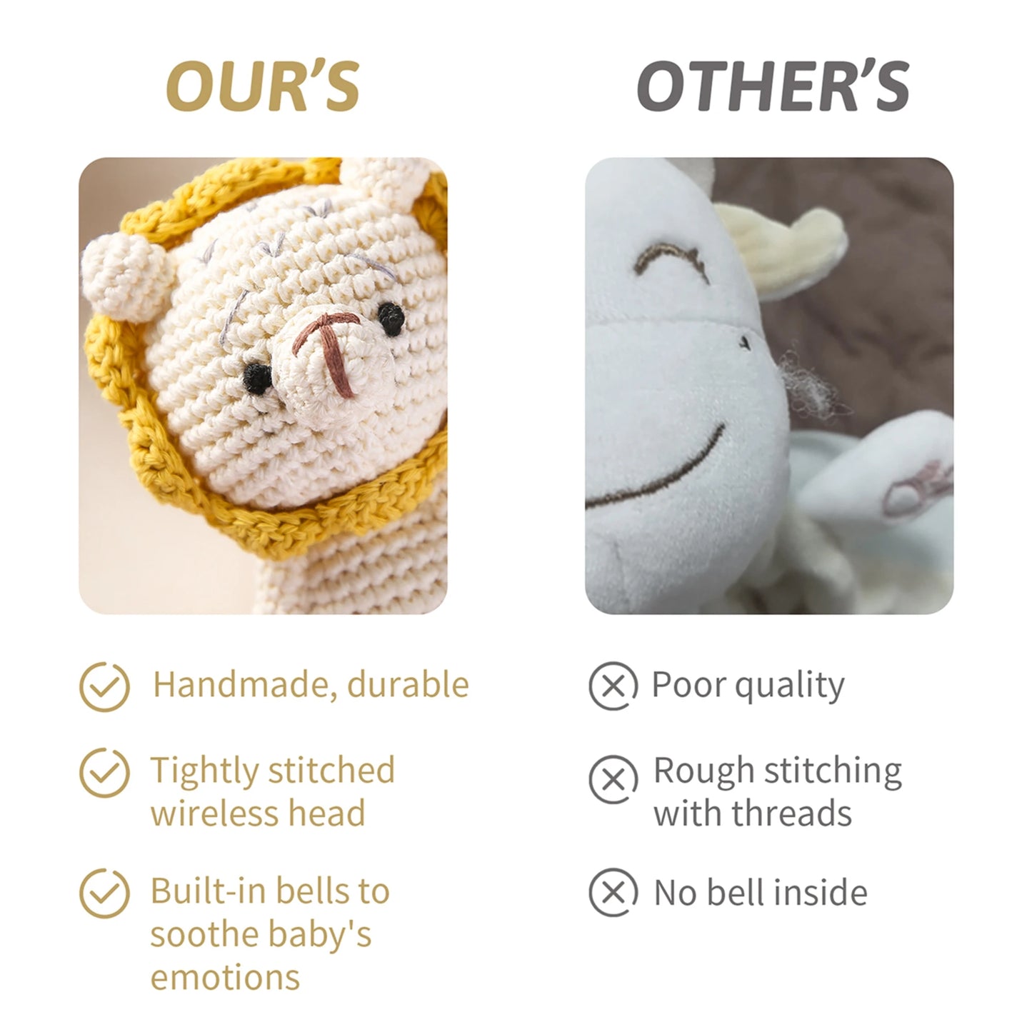 New Crochet Plush Lion Dolls Baby Gift Newborn Baby Girls Boys Photography Prop Photo Crochet Knit Toy Knitted Animal Doll