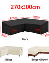 L Shape Corner Outdoor Sofa Cover Waterproof Rattan Corner Furniture Cover V Shape Sofa Table Chair Protective Dust Covers