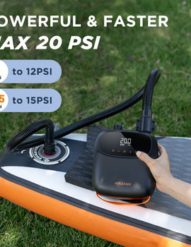 SUP Boat Accessories Inflatable Pump for Pvc Kayak Kite Wings 20PSI Rechargeable Inflate Deflate Stand Up Paddle Pump