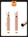 10Pcs Soldering Iron Tip Pure Copper 900M Soldering Iron Head Set Inside Hot Bare Copper Electric Soldering Iron Welding Tools