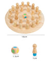 Kids Game Chess Wooden Memory Match Stick Fun Color Game Board Puzzles Educational Toy Cognitive Ability Learning Children Toys