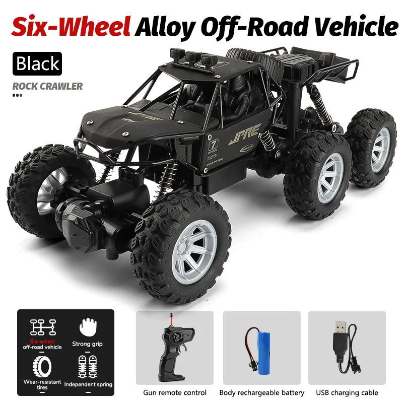 1 to 18 Scale Six Wheel Drive Remote Control Off Road Climbing Truck