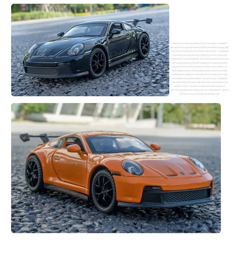1:32 911 GT3 RS Alloy Diecast Racing Car Model Car Central Control Ornaments Auto Accessory Collect Present For Boys Toys