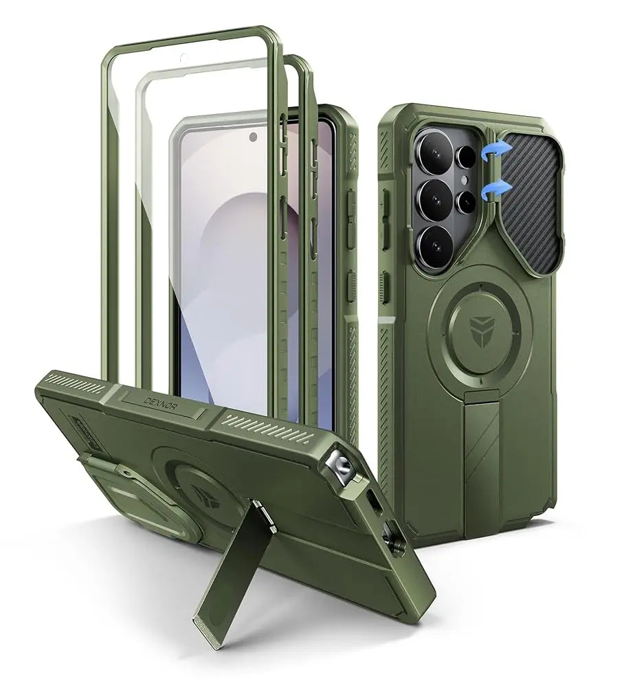 For Samsung Galaxy S26 Ultra Shockproof Case6.9" with Camera Cover Adjustable Kickstand Screen Protector Compatible with MagSafe