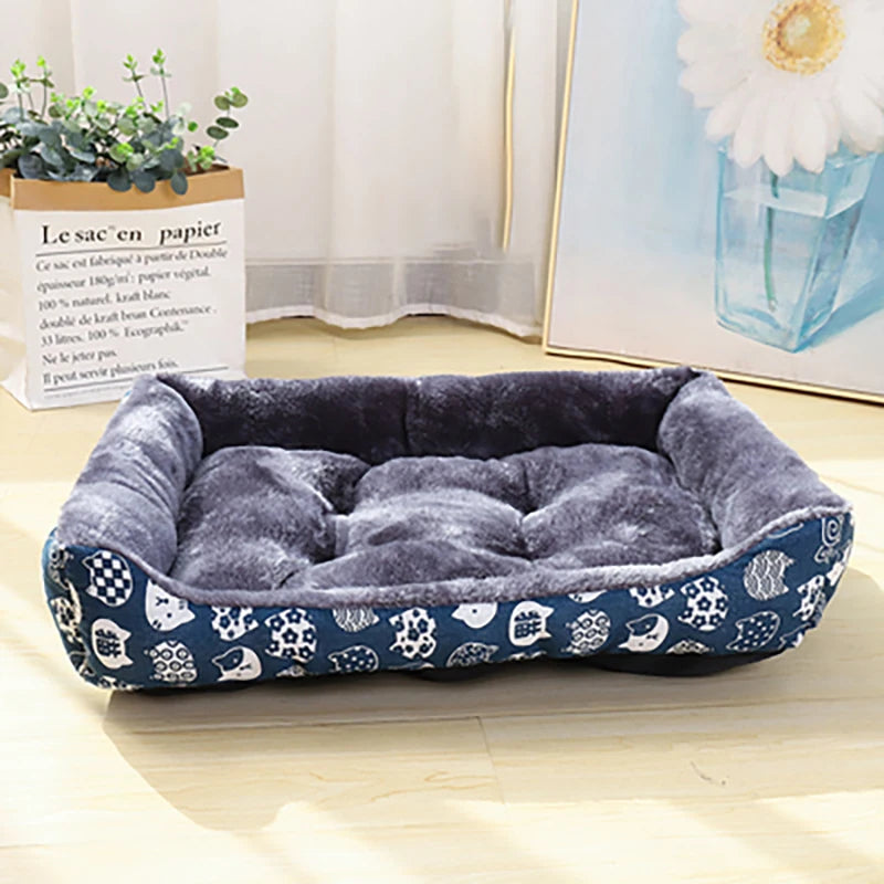 Animal Print Dog Sofa Bed Pet Mat