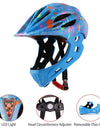 Adjustable Breathable  Bike Helmets  Lightweight Full Face Bicycle Helmet with LED Light 16 Openings for 46-54cm Head