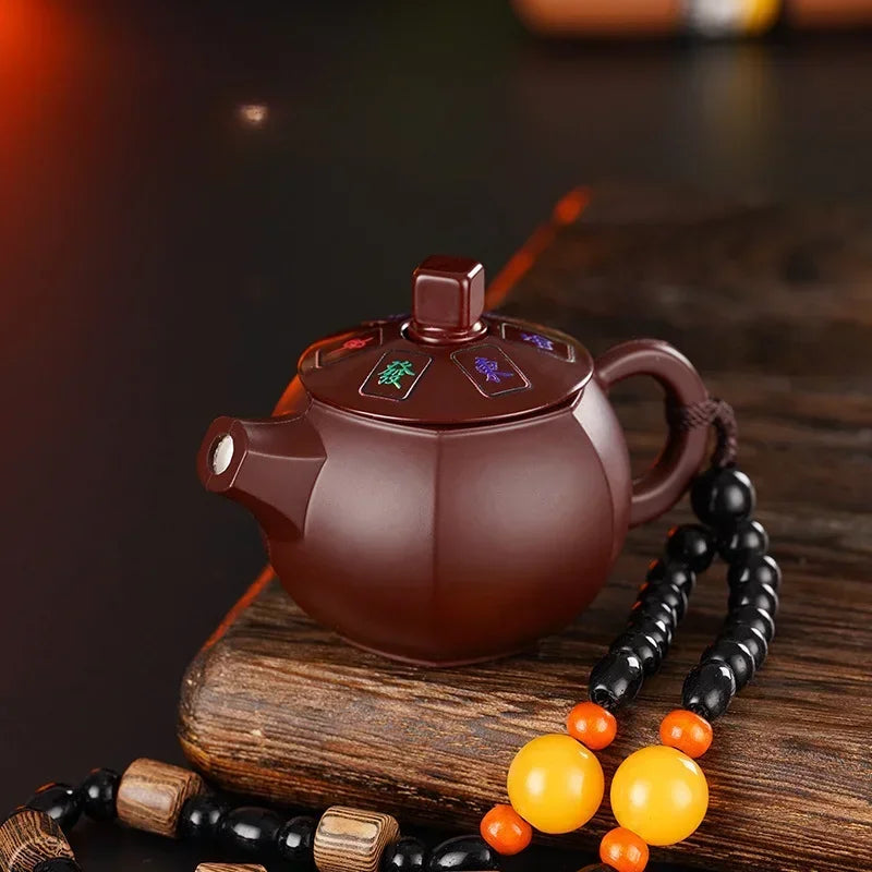 Creative Teapot Gas Lighter Adjustable Flames with Playing Inflation Windproof Red Flame Cigarette Accessories Unique Gift