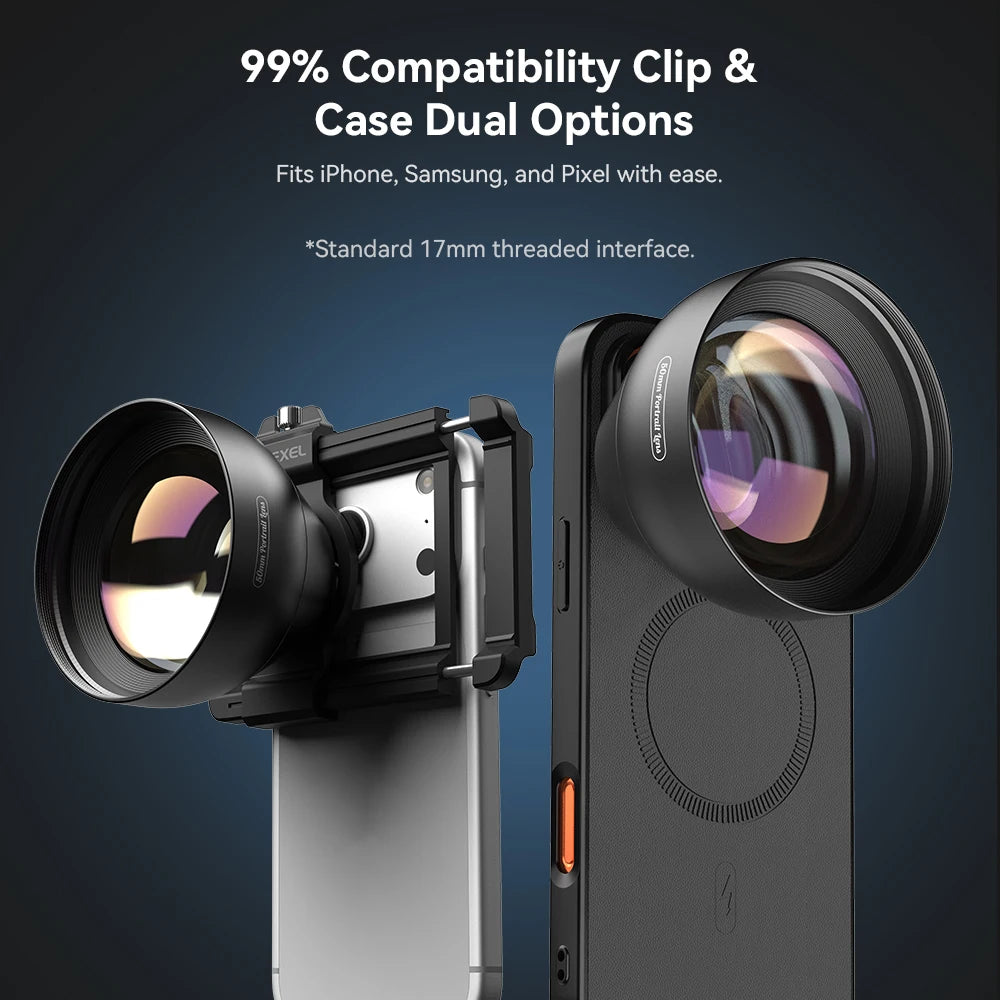 2X Smartphone Portrait Lens with Natural Bokeh Effect 50mm