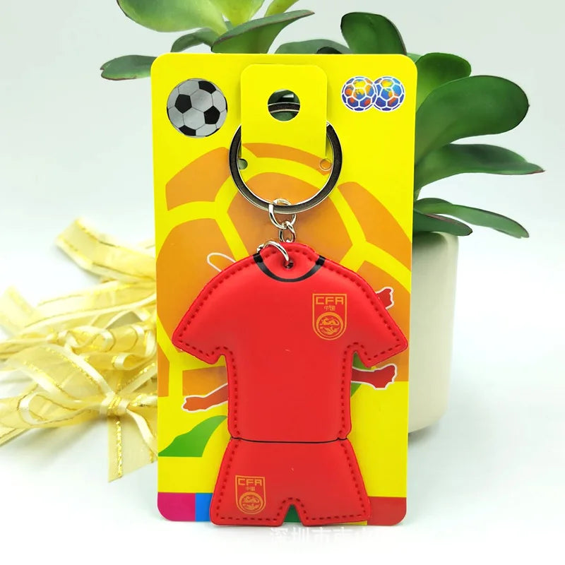 Football Jersey Keychain Soccer Team Shirt Bag Charm Sports Souvenir