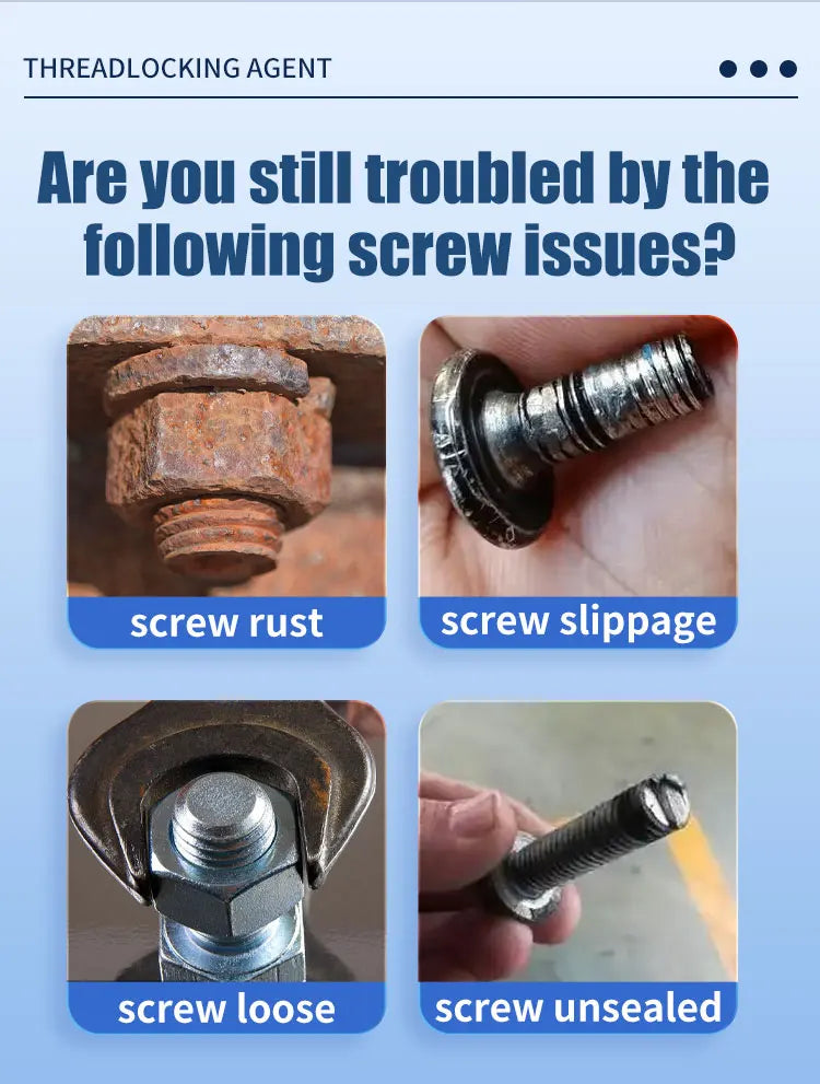 243 15ml, fast drying strong thread locking adhesive, high temperature anaerobic adhesive, suitable for automotive, machinery, steel frame locking, factory direct sales