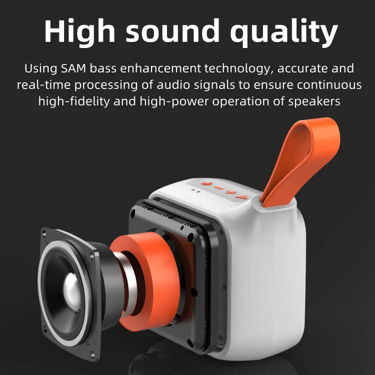 Xdobo Prince 1995 portable wireless Bluetooth speaker 15W outdoor cycling card insertion subwoofer TF/AUX/MP3 mini music player