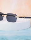 Rimless Sunglasses Rectangle Vintage Sunglasses Women Retro Square Fashion Glasses
