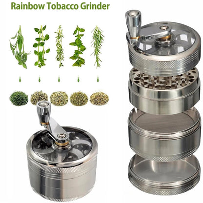 4-Layer Zinc Alloy 40mm Metal Herb Herbal Household Commodity Spice Crusher Kitchen Grinder Cigarette Accessories