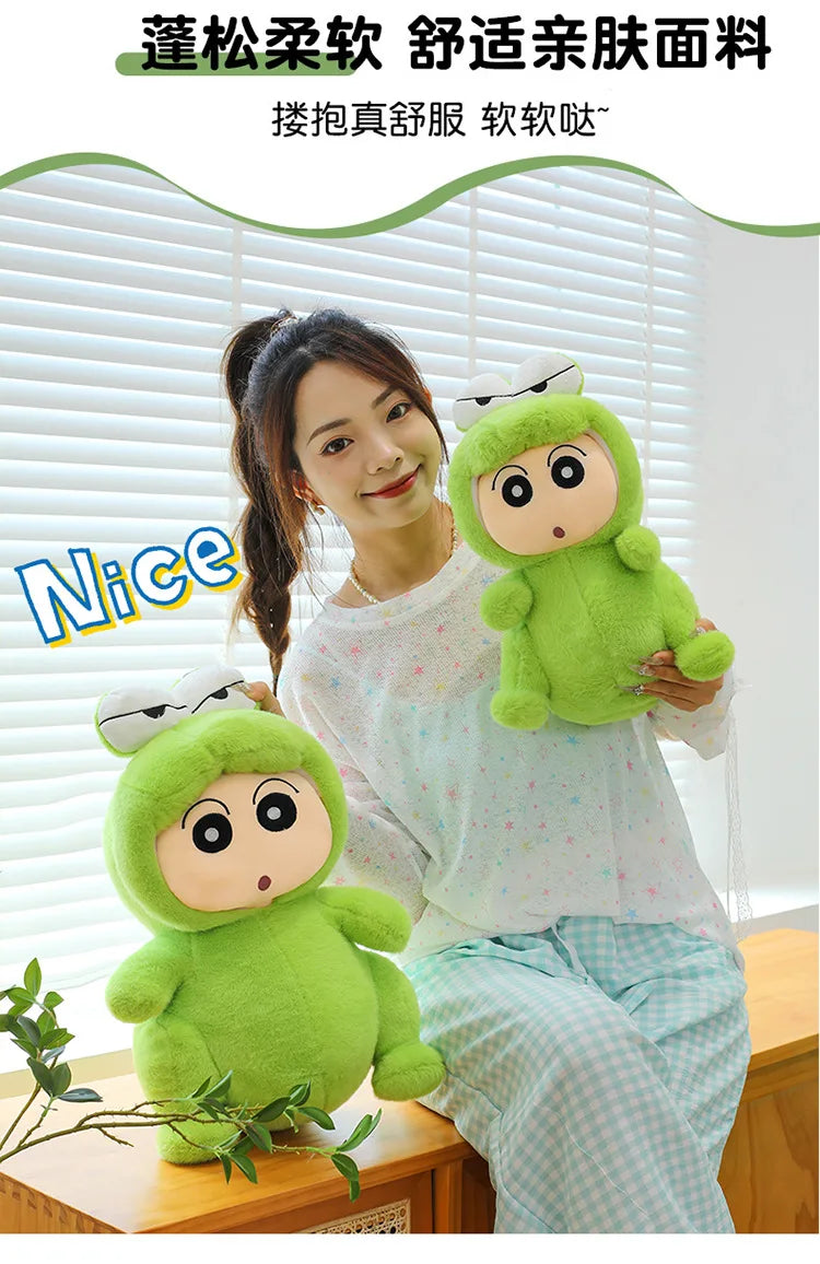 Green Crocodile Plush Toy Soft Cuddly Throw Pillow