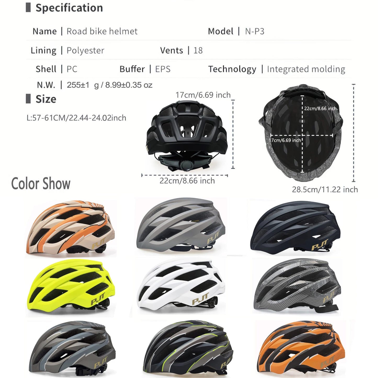 Ultralight Integrated Cycling Helmet For Road And Mountain Bike