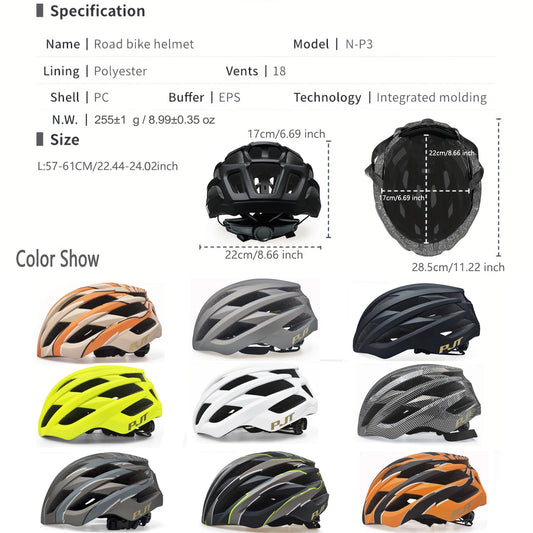 Ultralight Integrated Cycling Helmet For Road And Mountain Bike