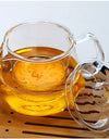 480/650ml Heat-Resistant Teapot With Glass Tea Strainer Infuser Flower Kettle Kung Fu Teawear Set Puer Oolong Pot Teaware