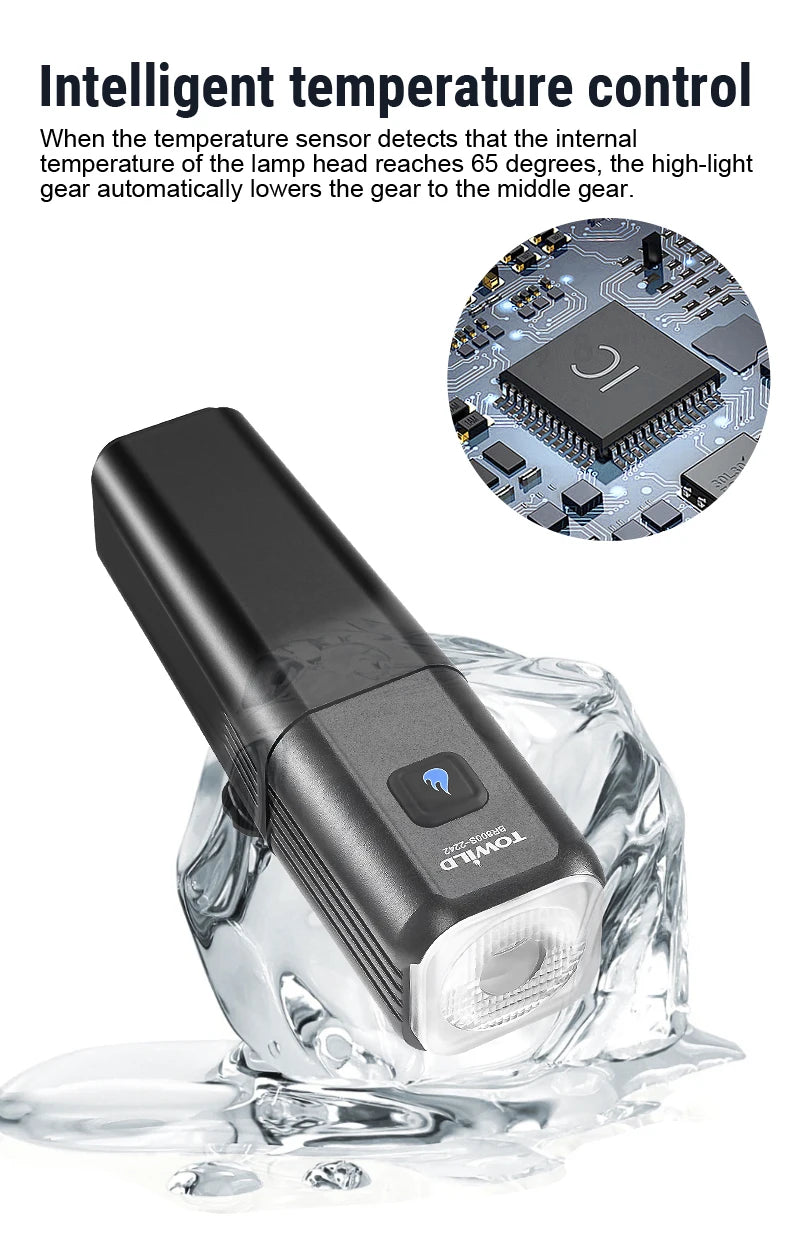 BR800S Bicycle Light 800LM Bike Light Battery replaceable Aluminum Front Lamp Type-C Charging Mtb Road Cycling Headlights