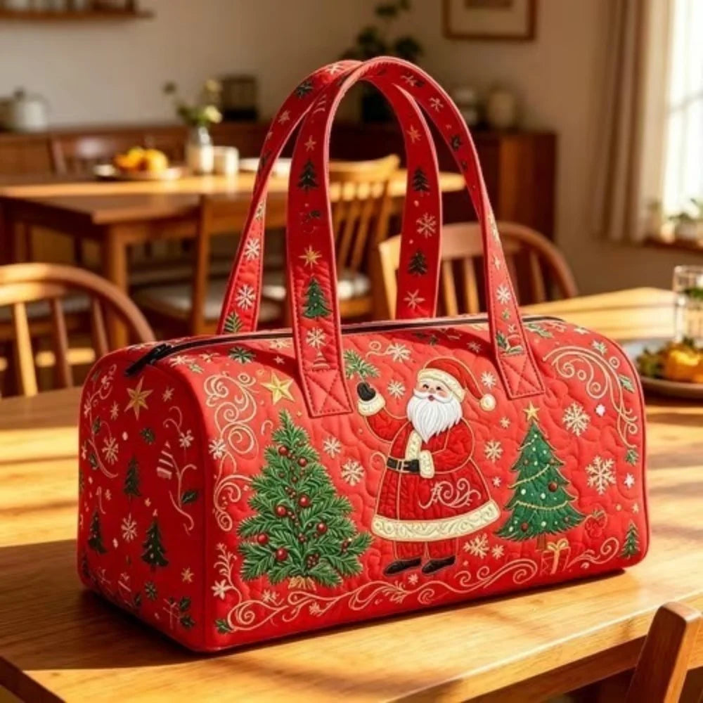 Cute Dachshund Dog Print Quilted Duffel Bag Rainbow Striped Pet Lover Travel Lightweight Polyester Weekender Bag for Women Girls