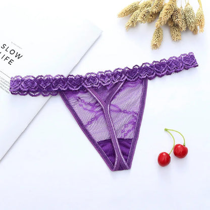 Custom Name Crystal Letter Thong Lace Bikini Panties Personality G-String Low Waist Briefs Body Jewelry For Lovers Gifts