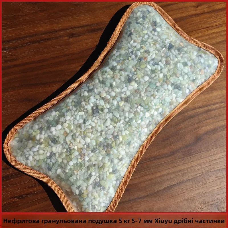 l Souterrain Jade Particle Pillow Small Stone Pillow Cooling Summer Pillow Single Person Bedding Universal ape