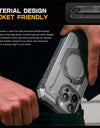 For iPhone 16 Pro Case with Camera Control Capture Button UB Grip Heavy Duty Rugged Magnetic Phone Case with Stand