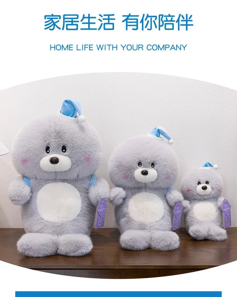 Kawaii Stuffed Doll Plush Toy Cute Penguin Backpack Sloth Seal for Kids Birthday Xmas Gift Soft Cuddly Animal Plushie