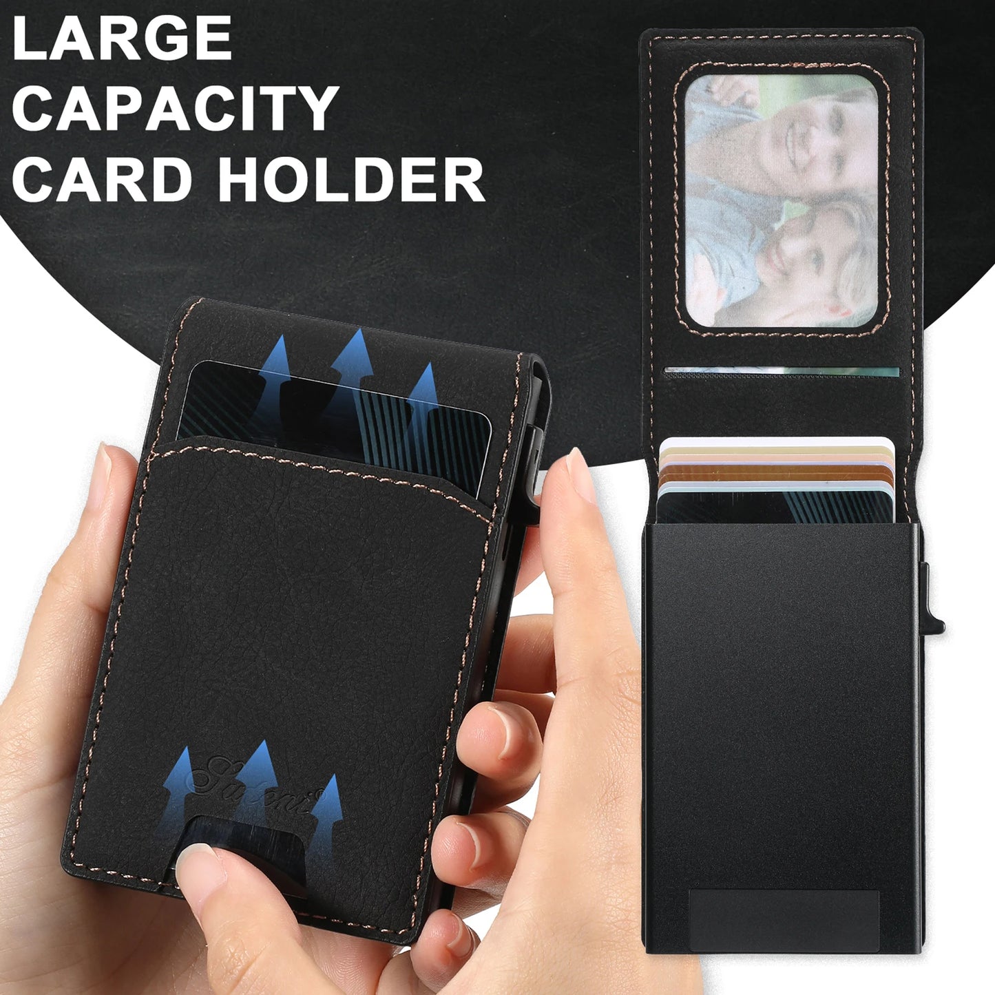 Magnetic PU Leather Wallet Case with Card Slot & Kickstand for Samsung Galaxy S26 Ultra / S25 Plus – Wireless Charging Cover