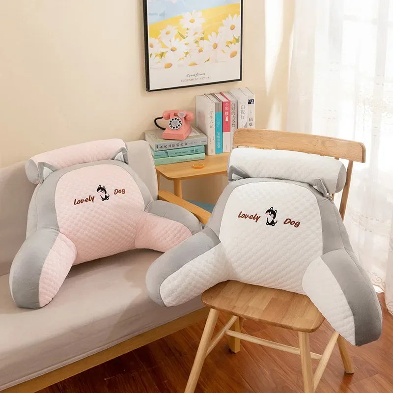 Kawaii Capybara Plush Pillow Cartoon Soft Stuffed Cute Large Backrest Cushion Lumbar Support Pillow Reading Pillow Soft Cushion