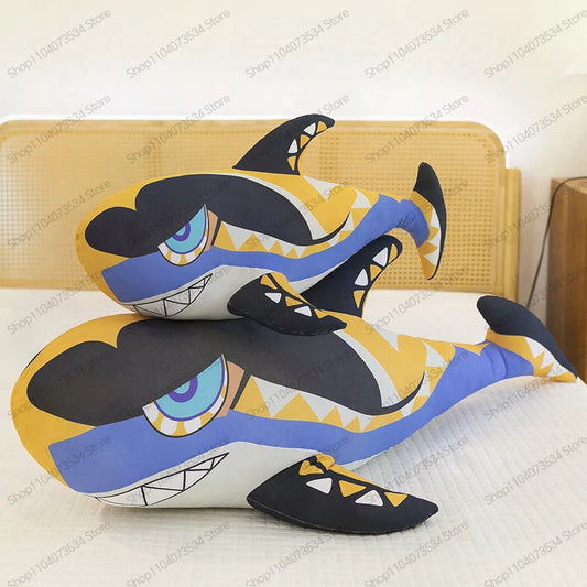 Cute Pirate Shark Plush Stuffed Doll Pillow Toy