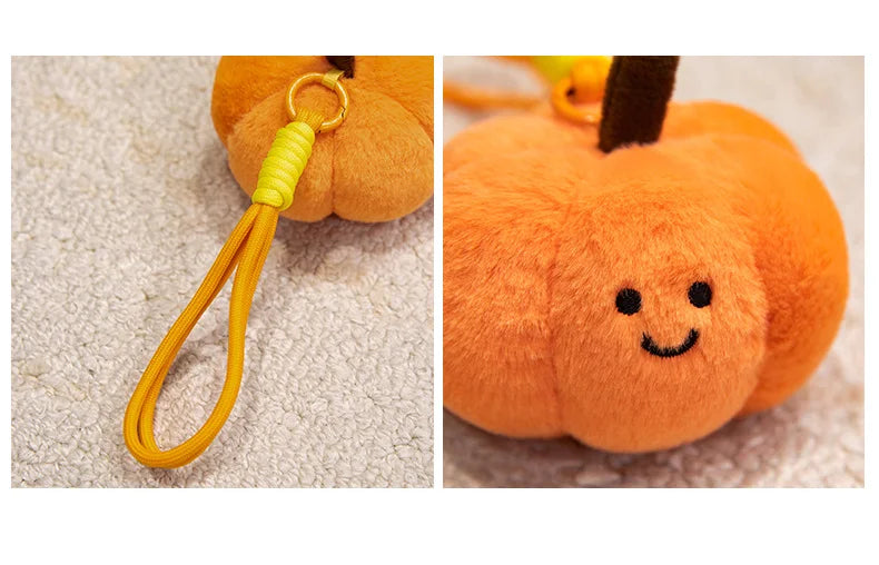 Cute Fruit and Vegetable Plush Pendant Backpack Charm