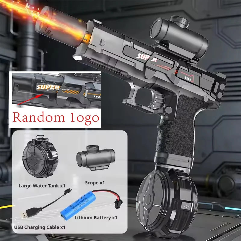 M416 Large Capacity Electric Water Gun Fully Automatic Shooting Rechargeable Water Blaster