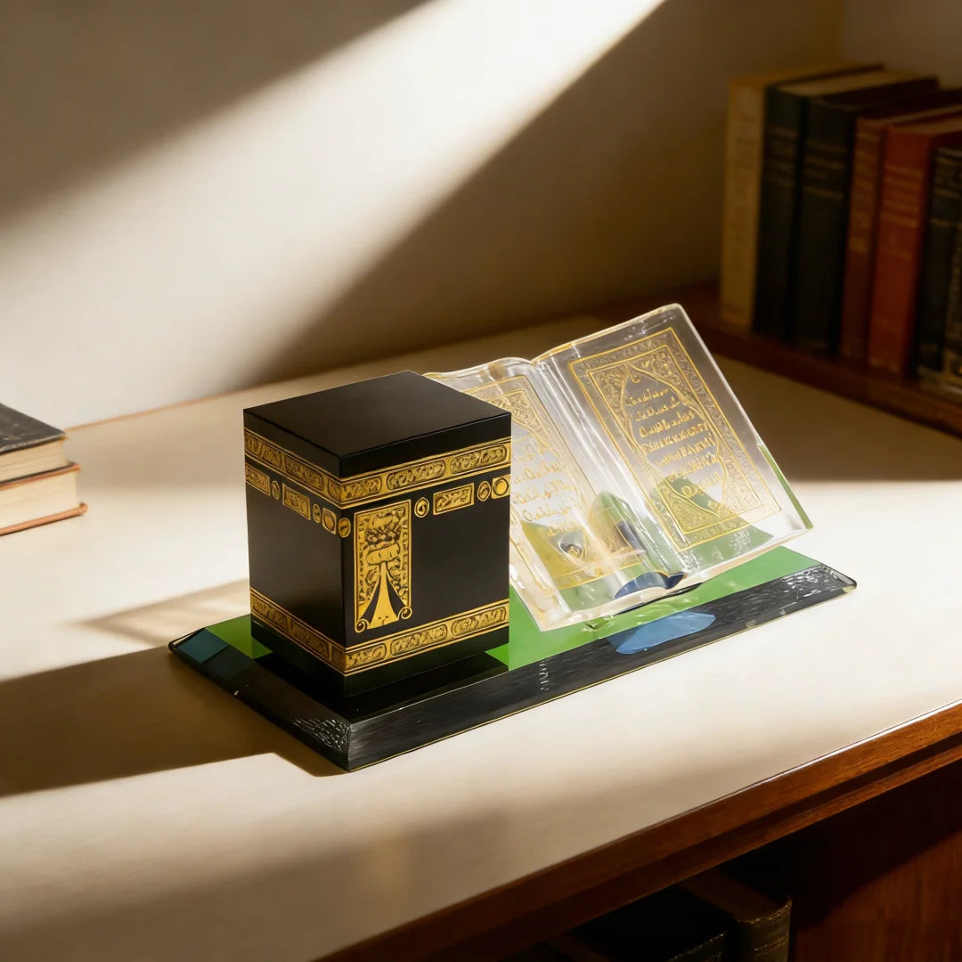 Muslim Ramadan Decorations for Home Muslim kaaba Model Islamic Architecture handicrafts Home Desktop Decor