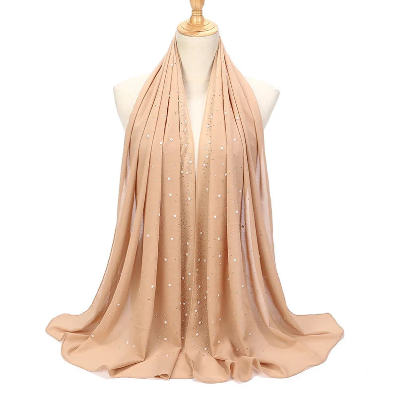 Chiffon Hijabs Scarf Turbans High Quality Chiffon Shawls For Muslim Veil Islamic Malaysian Women Veil Hijabs Scarf Long Shawls