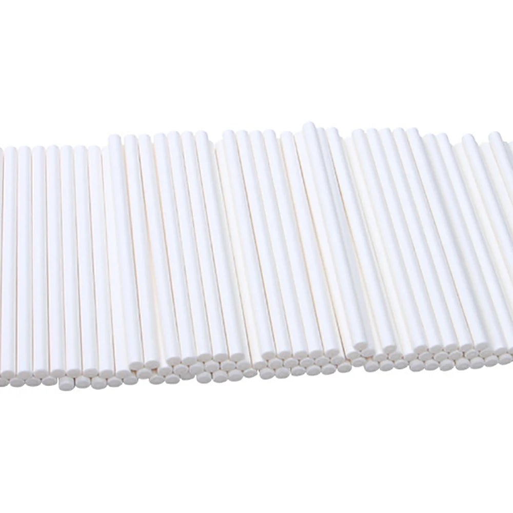 100Pcs Eco-friendly Solid Paper Lollipop Sticks Cake Pop Sucker Sticks For Chocolate Sugar Candy Lollypop DIY Mold 10/15cm 10PCS