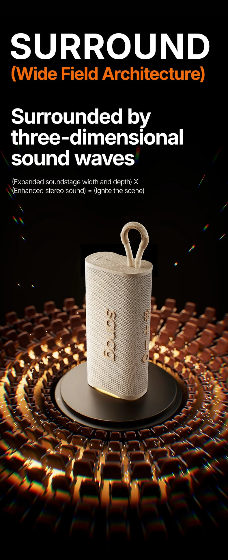 M15 Portable Bluetooth Speaker 10W Stereo Speakers 10-hours Playtime IPX4 Waterproof Camping flash-sale Choice Subwoofer