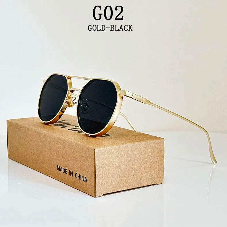 Oval Vintage Sunglasses With UV400 Protection