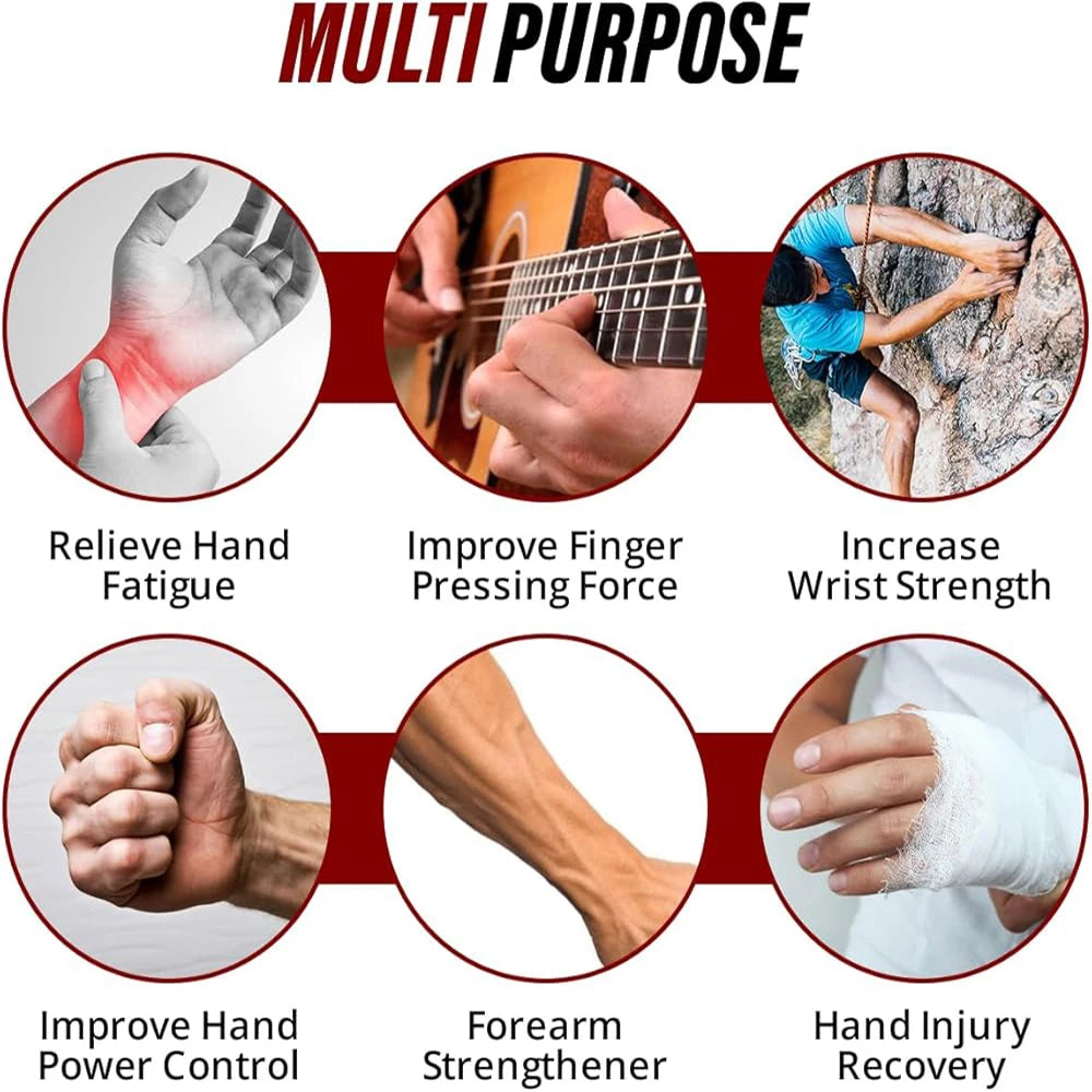 Hand Grip Strengthener, Grip Strength Trainer,Adjustable Resistance,Forearm Strengthener, Perfect for Musicians Athletes