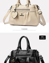 Crossbody Bag Soft Leather Handbag Shoulder Bag Luxury Large Capacity Casual Tote