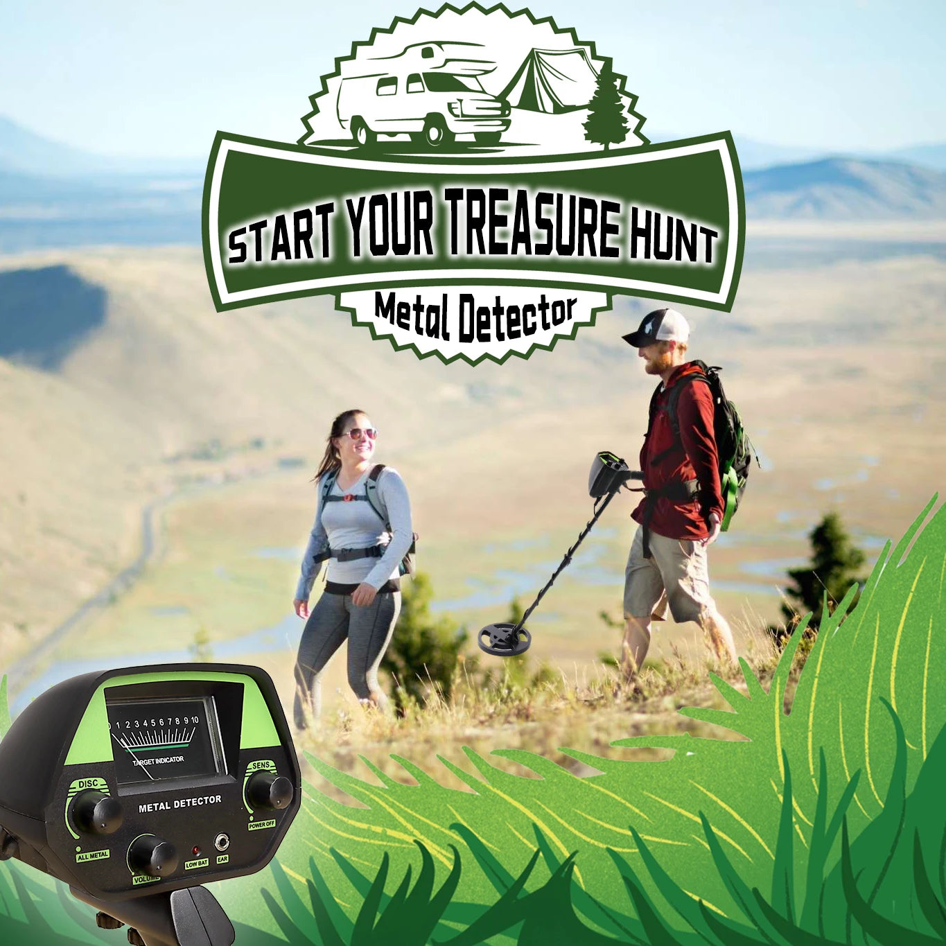 Underground Metal detector GTX5030 - Detection of gold, silver, copper, iron coins all metal detection, easy operation