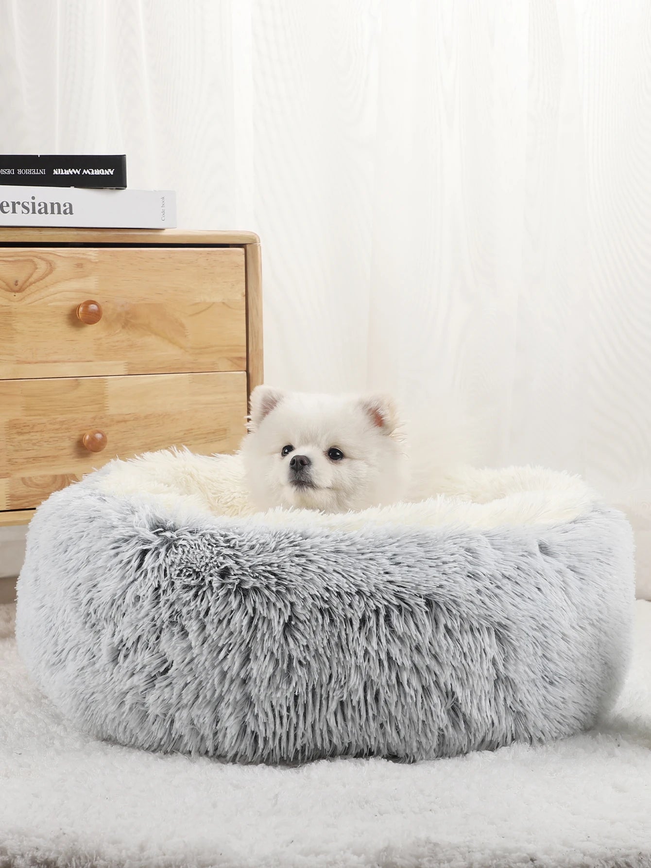 Fluffy Plush Pet Bed Sofa for Dogs and Cats