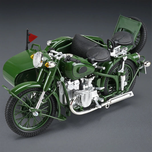 1:10 Tricycle Motorcycle Alloy Die Cast Motorcycle Model Toy Vehicle Collection Sound and Light Off Road Autocycle Toys Car