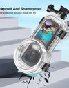 Waterproof Diving Case For Insta360 X5 Sports Camera, 60m Underwater Sealed Waterproof Housing Invisible Transparent Shell