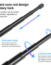 150cm 110cm 70cm Metal Selfie Stick Monopod with Invisible Adapter Base & Screw for Insta360 One RS / X2 / X3